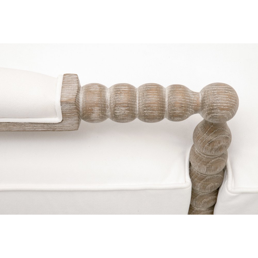 Stitch & Hand - Dining & Bedroom Transitional Rouleau Chaise Lounge. Picture 8