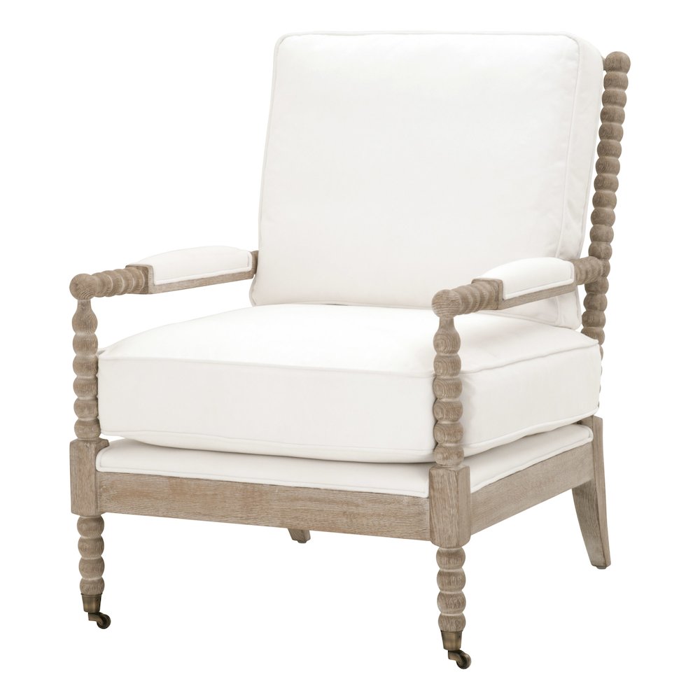Stitch & Hand - Dining & Bedroom Transitional Rouleau Club Chair. Picture 2