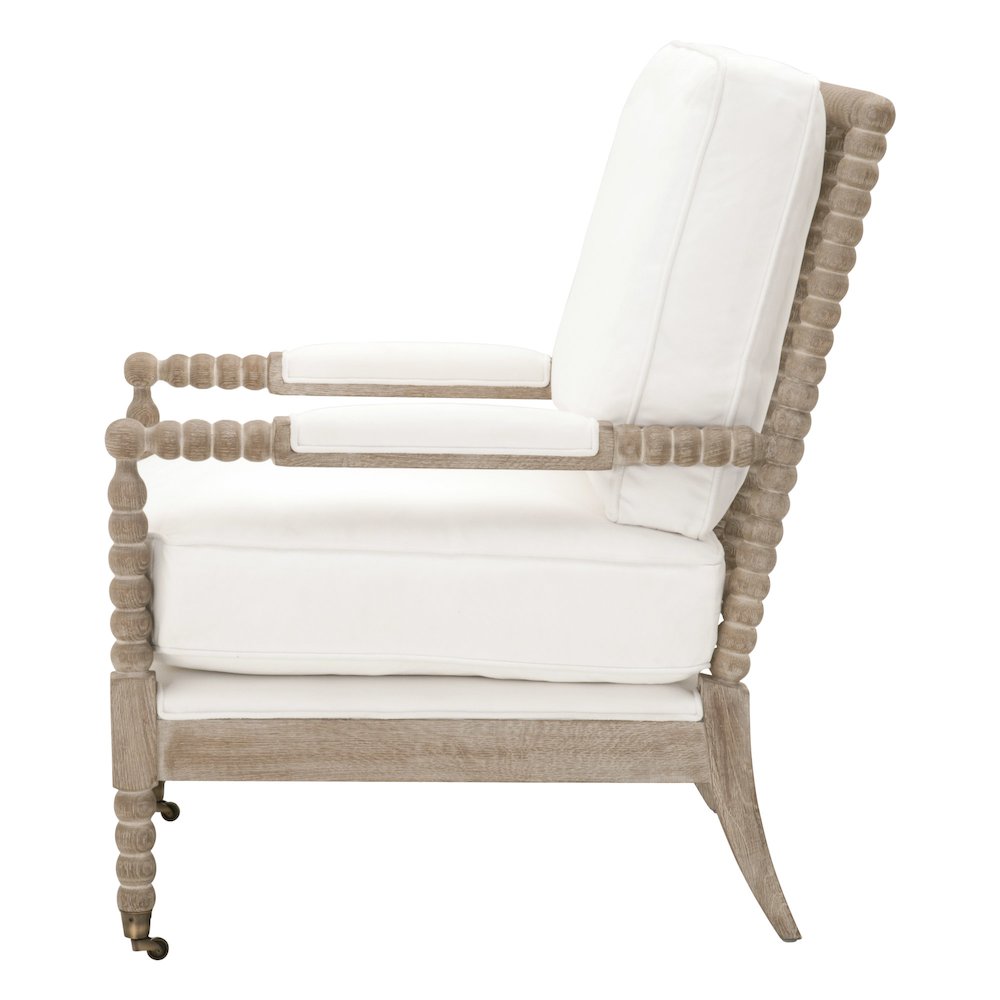 Stitch & Hand - Dining & Bedroom Transitional Rouleau Club Chair. Picture 3