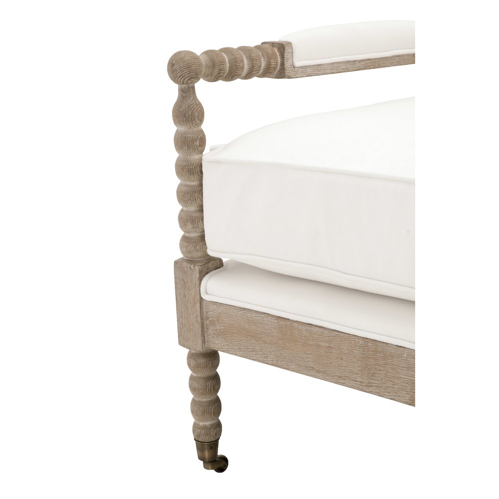 Stitch & Hand - Dining & Bedroom Transitional Rouleau Club Chair. Picture 9