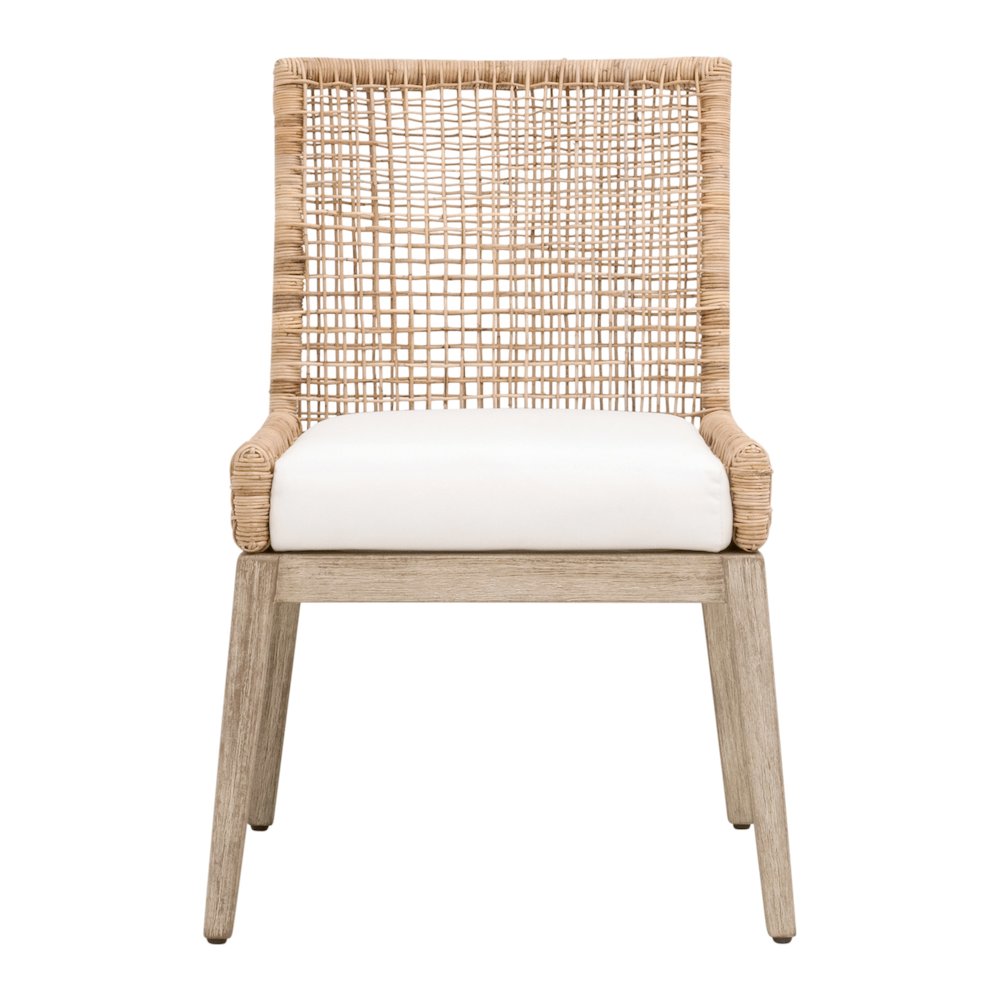 Woven Transitional Seaside Dining Chair, Set of 2. Picture 1