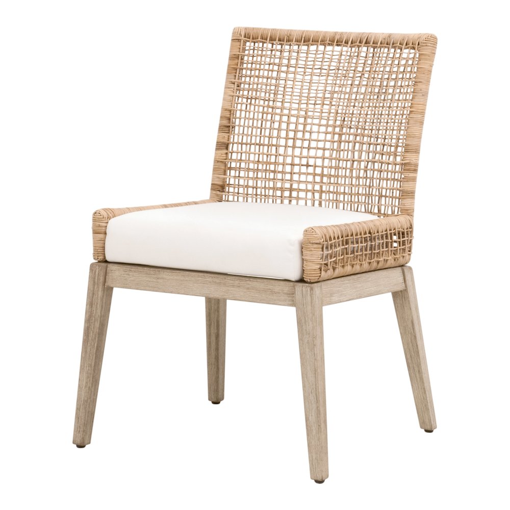 Woven Transitional Seaside Dining Chair, Set of 2. Picture 2