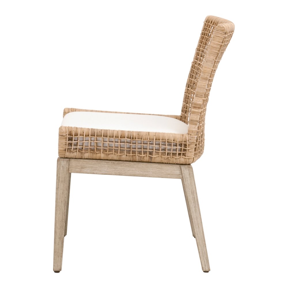 Woven Transitional Seaside Dining Chair, Set of 2. Picture 3