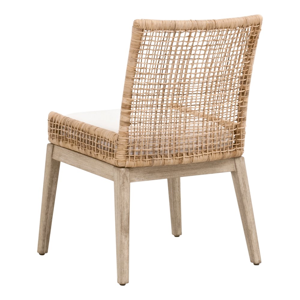 Woven Transitional Seaside Dining Chair, Set of 2. Picture 4