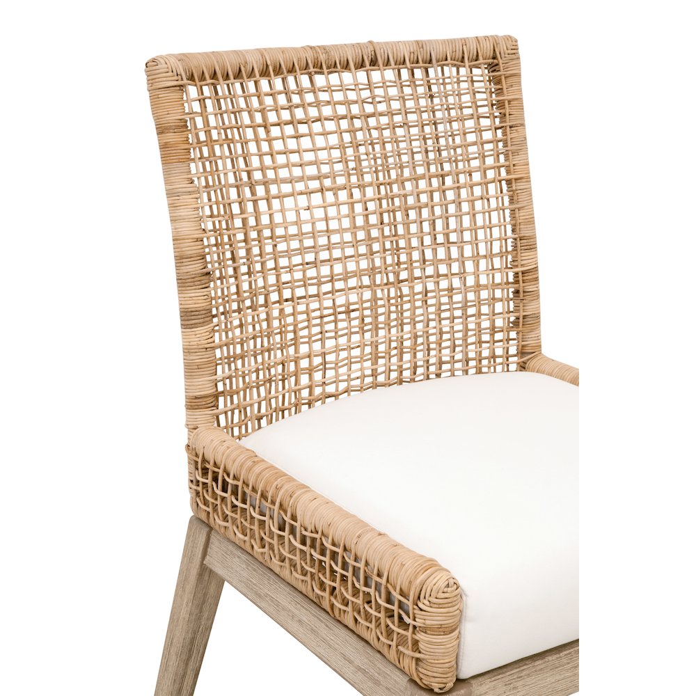Woven Transitional Seaside Dining Chair, Set of 2. Picture 8