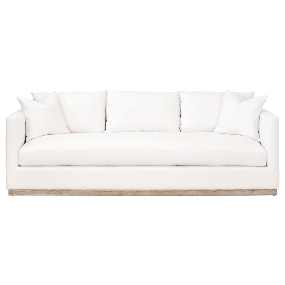 Stitch & Hand - Upholstery Transitional Siena 96" Plinth Base Sofa. Picture 1