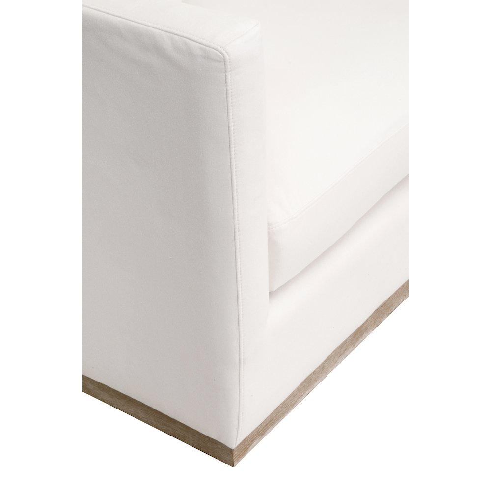 Stitch & Hand - Upholstery Transitional Siena 96" Plinth Base Sofa. Picture 5