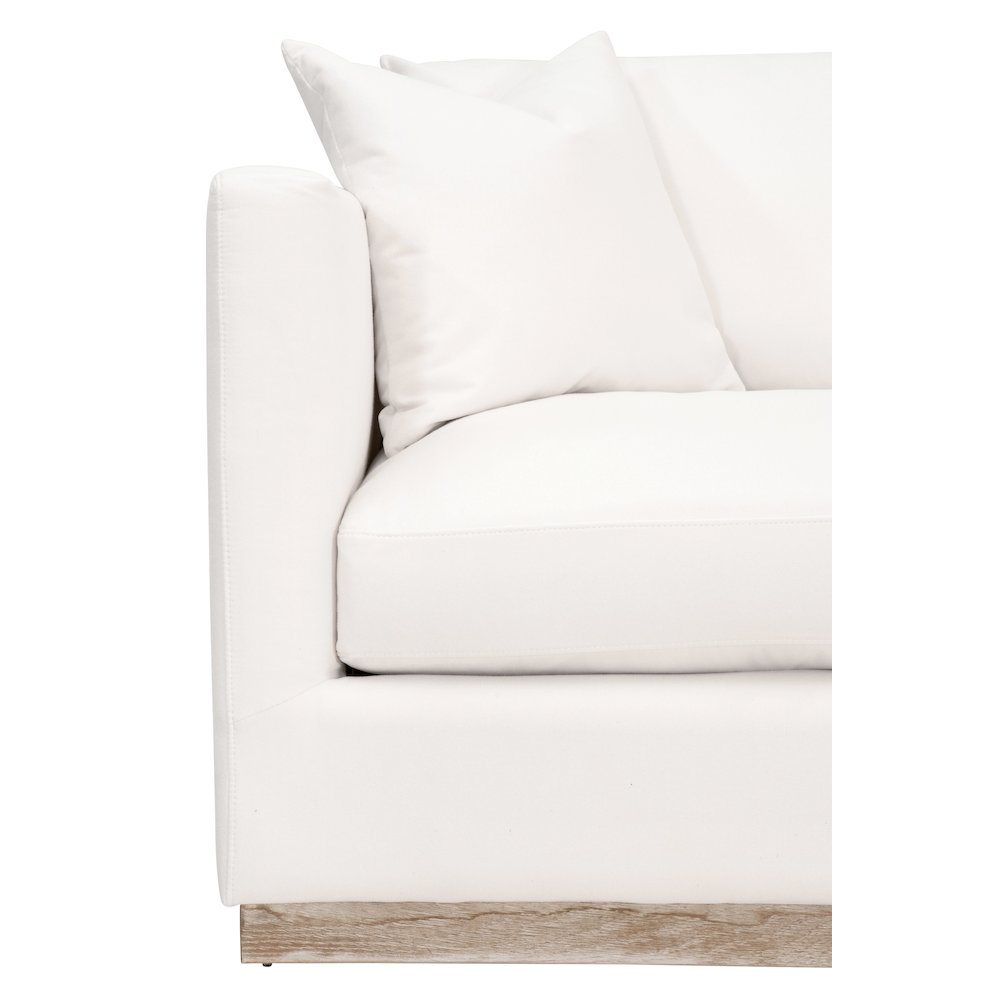 Stitch & Hand - Upholstery Transitional Siena 96" Plinth Base Sofa. Picture 6