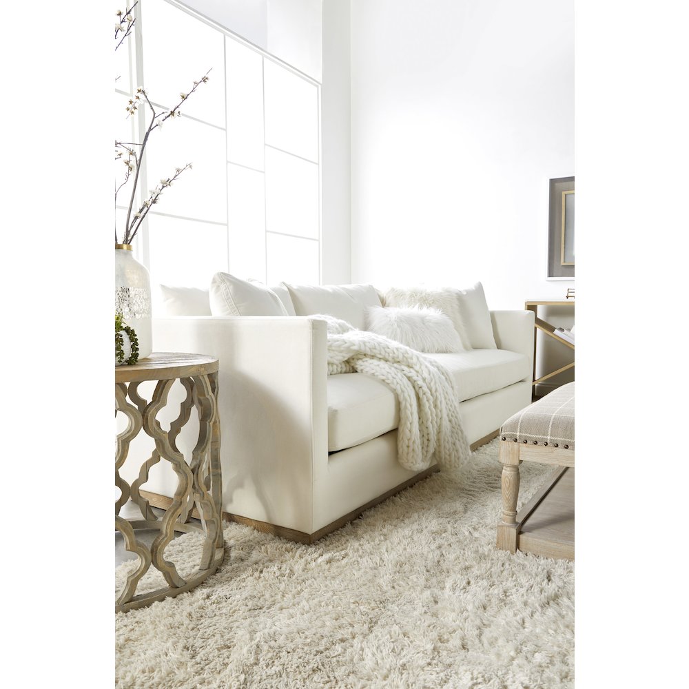 Stitch & Hand - Upholstery Transitional Siena 96" Plinth Base Sofa. Picture 11