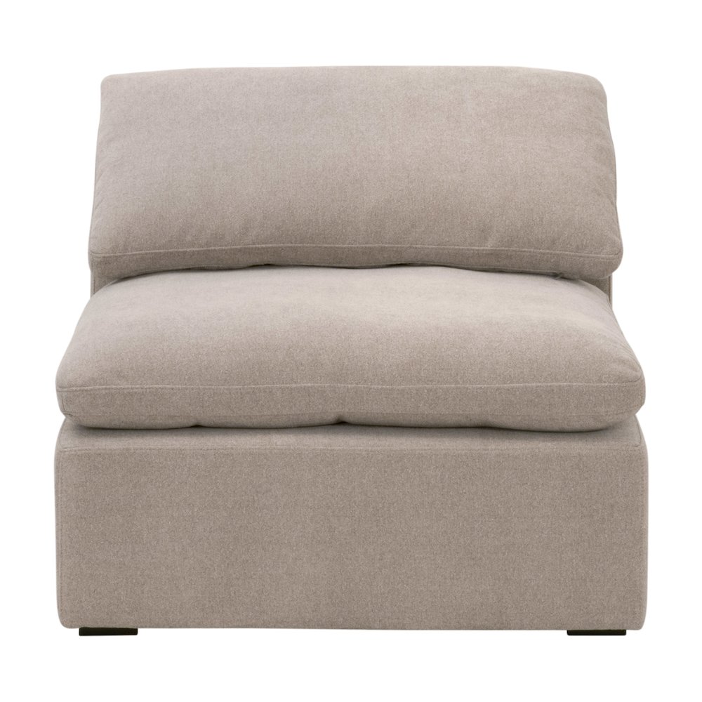 Stitch & Hand - Upholstery Transitional Sky Modular Armless Chair. Picture 1
