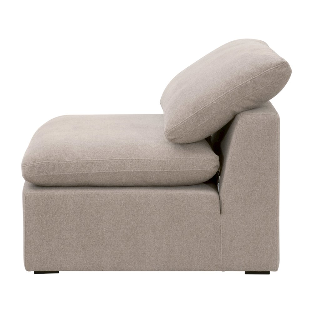 Stitch & Hand - Upholstery Transitional Sky Modular Armless Chair. Picture 3