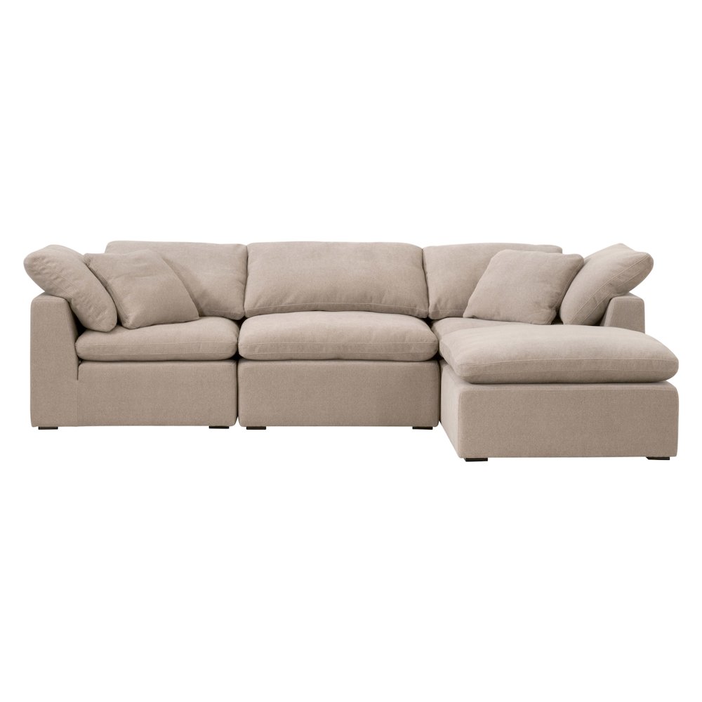 Stitch & Hand - Upholstery Transitional Sky Modular Armless Chair. Picture 8