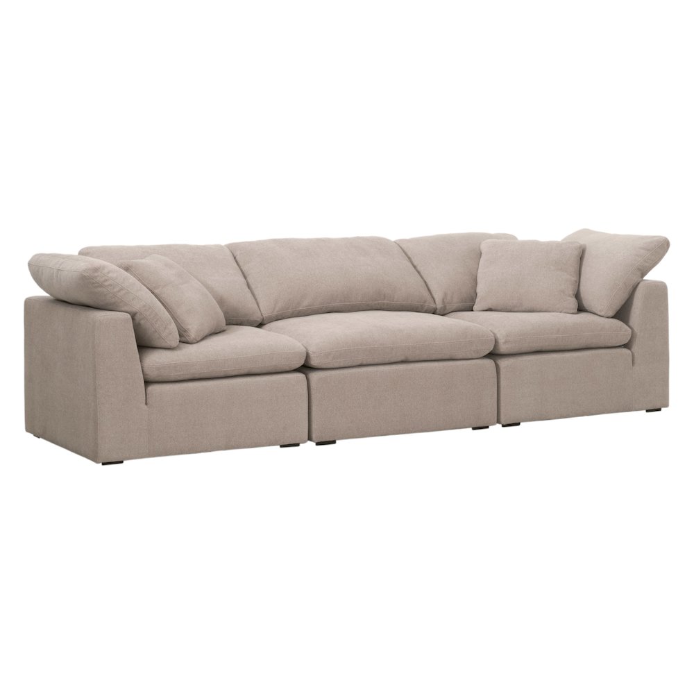 Stitch & Hand - Upholstery Transitional Sky Modular Armless Chair. Picture 10