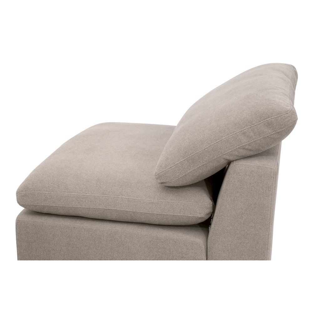 Stitch & Hand - Upholstery Transitional Sky Modular Armless Chair. Picture 14