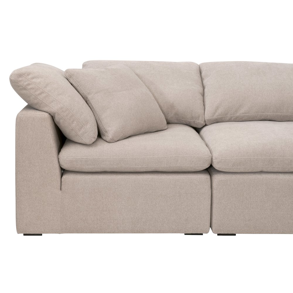 Stitch & Hand - Upholstery Transitional Sky Modular Armless Chair. Picture 15