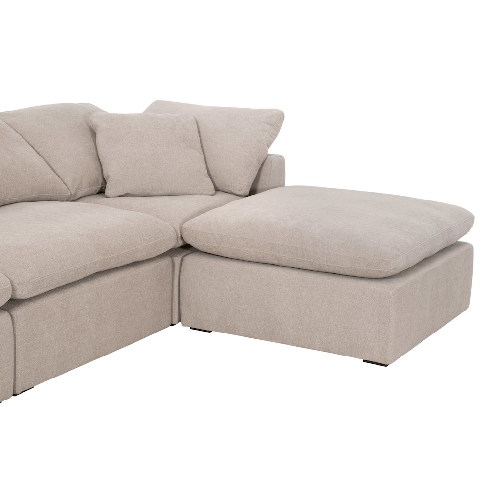 Stitch & Hand - Upholstery Transitional Sky Modular Armless Chair. Picture 16