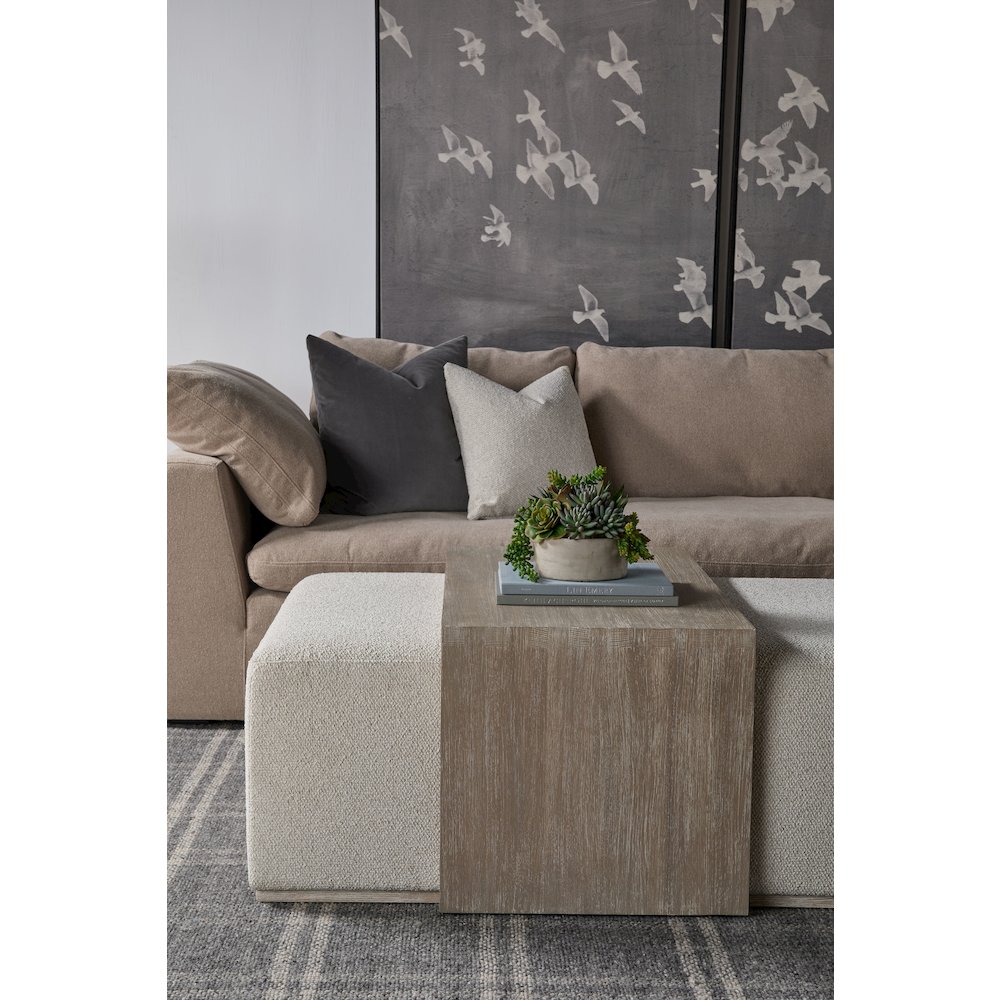Stitch & Hand - Upholstery Transitional Sky Modular Armless Chair. Picture 18