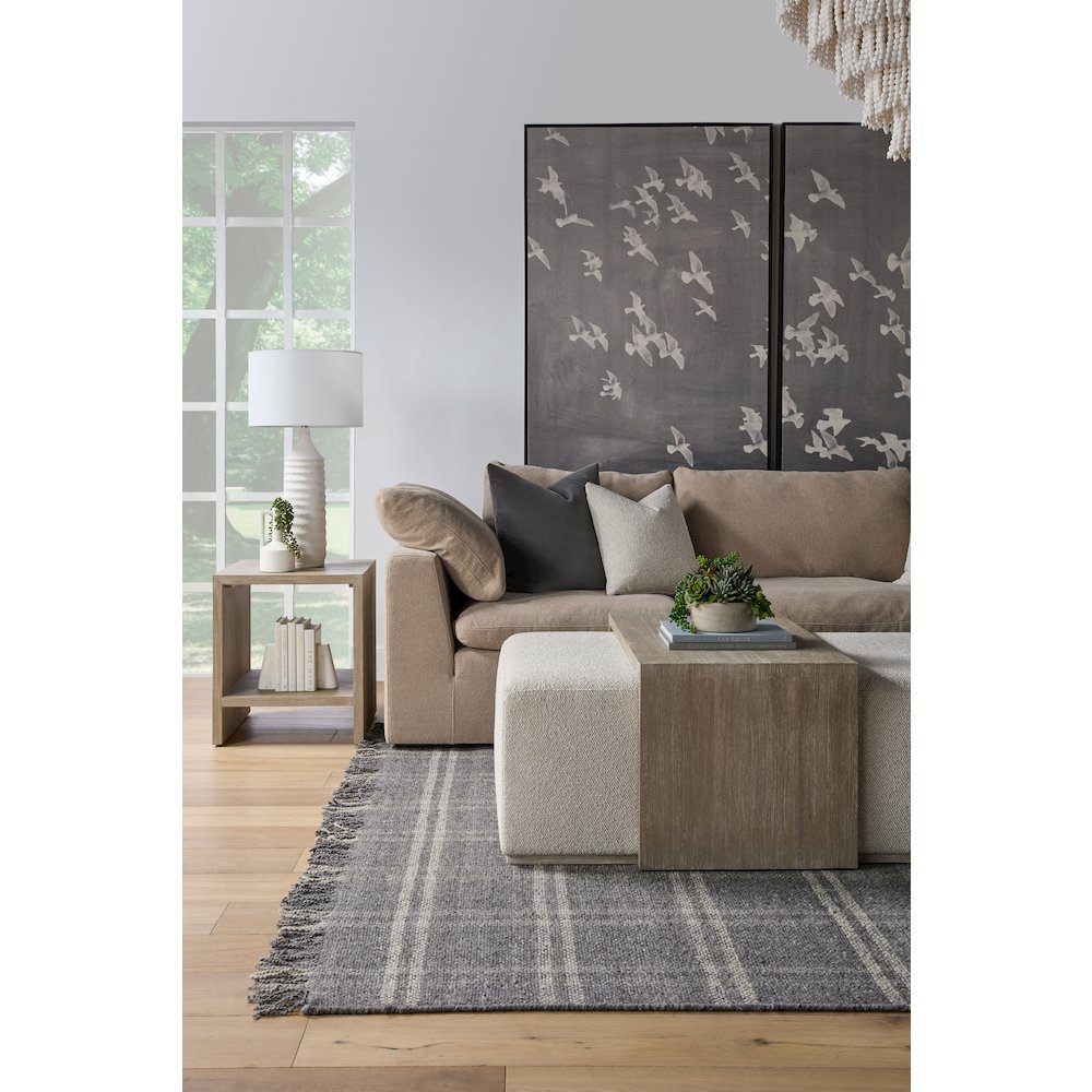 Stitch & Hand - Upholstery Transitional Sky Modular Armless Chair. Picture 19