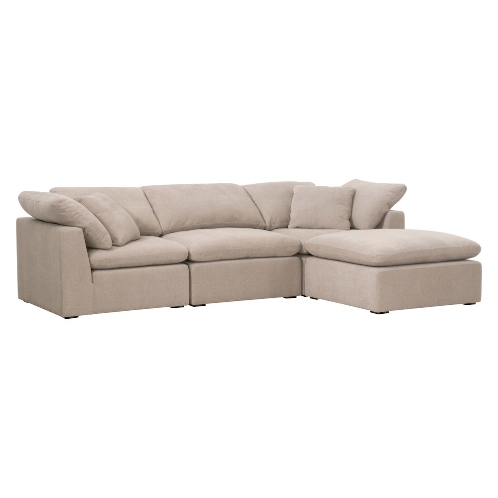 Stitch & Hand - Upholstery Transitional Sky Modular Ottoman. Picture 5
