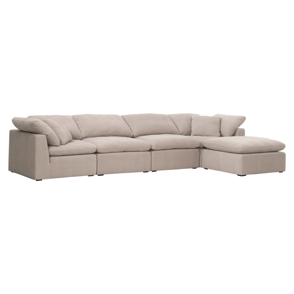 Stitch & Hand - Upholstery Transitional Sky Modular Ottoman. Picture 8