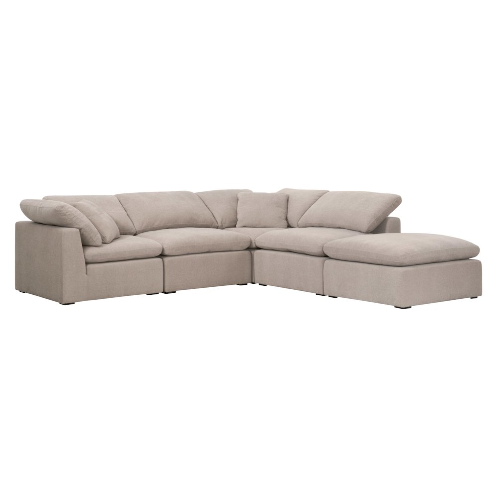 Stitch & Hand - Upholstery Transitional Sky Modular Ottoman. Picture 9