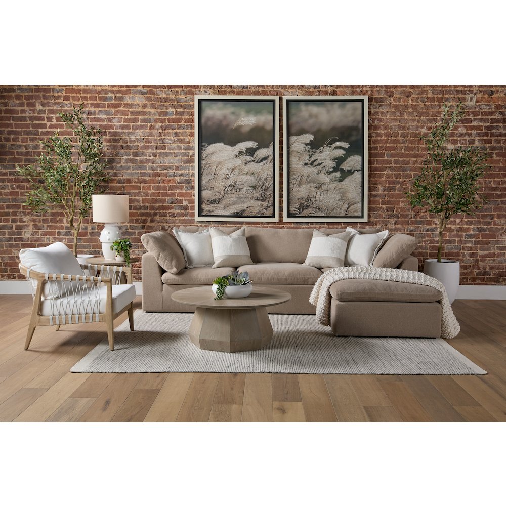 Stitch & Hand - Upholstery Transitional Sky Modular Ottoman. Picture 18