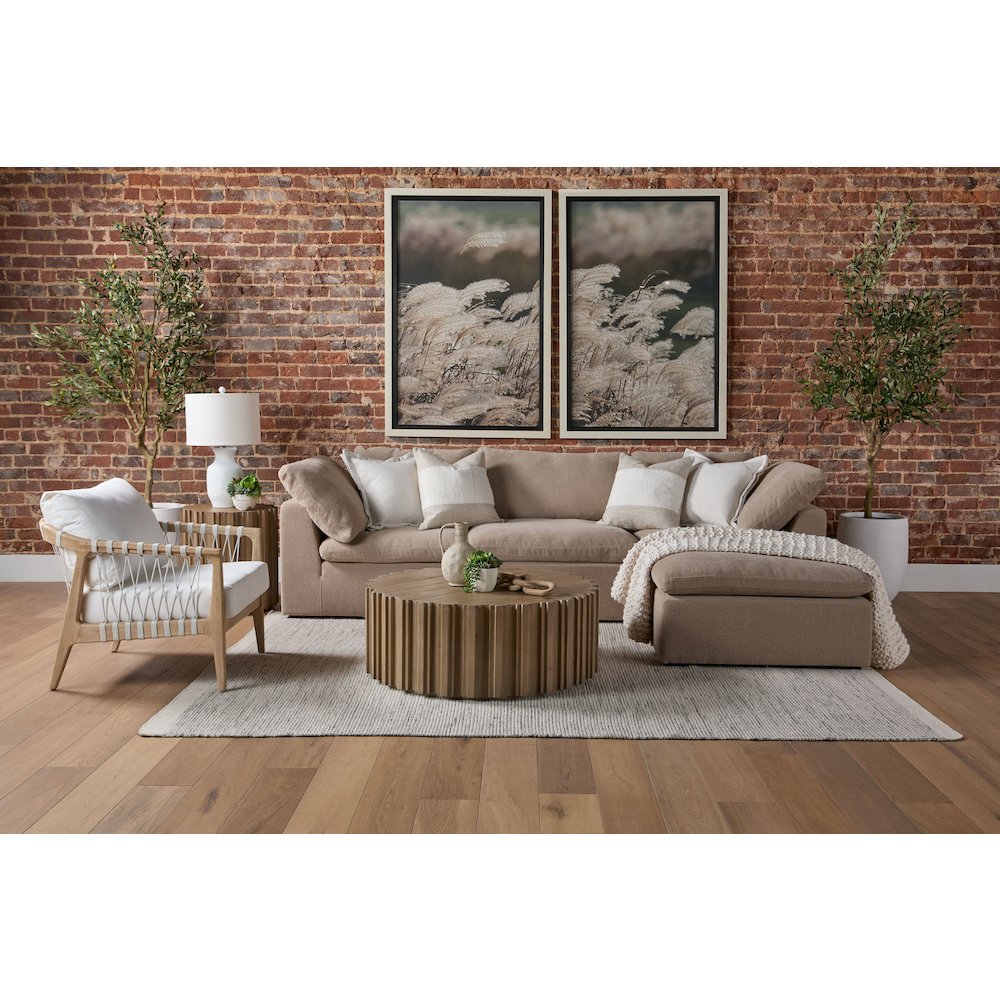 Stitch & Hand - Upholstery Transitional Sky Modular Ottoman. Picture 19