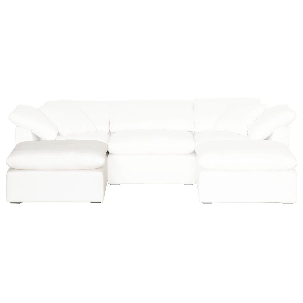 Stitch & Hand - Upholstery Transitional Sky Modular Ottoman. Picture 3