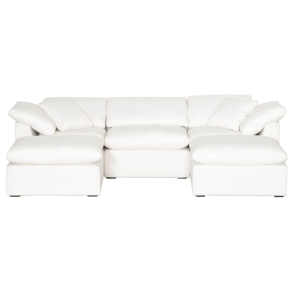 Stitch & Hand - Upholstery Transitional Sky Modular Ottoman. Picture 4