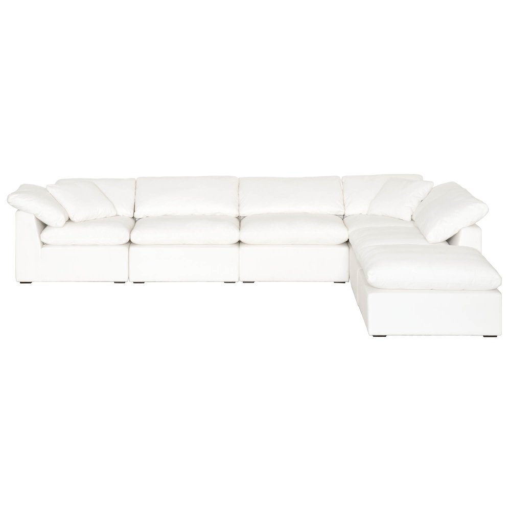 Stitch & Hand - Upholstery Transitional Sky Modular Ottoman. Picture 5