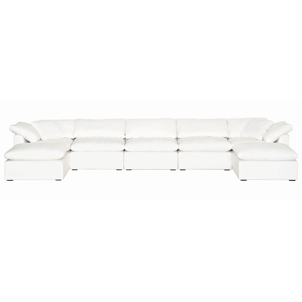 Stitch & Hand - Upholstery Transitional Sky Modular Ottoman. Picture 6