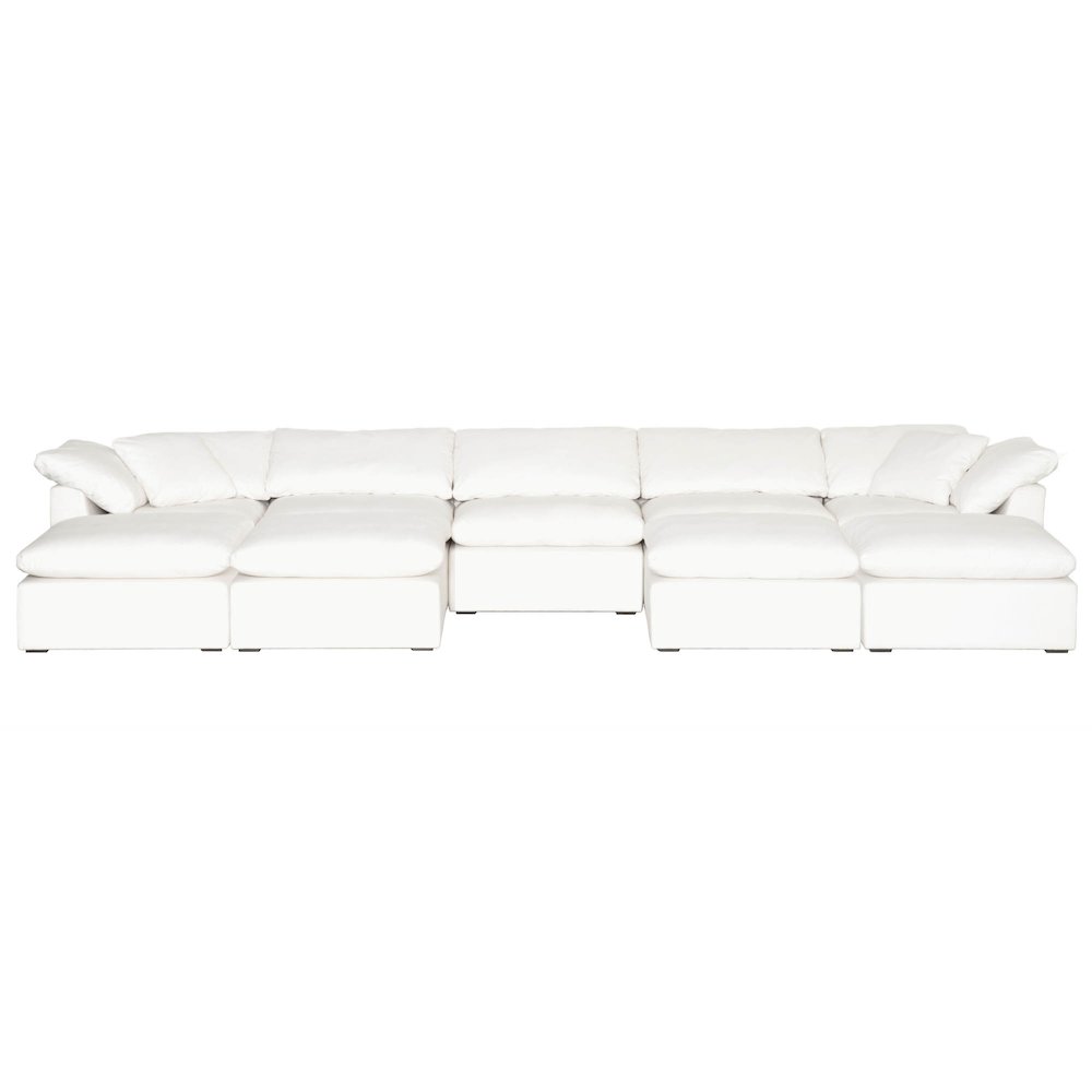 Stitch & Hand - Upholstery Transitional Sky Modular Ottoman. Picture 7