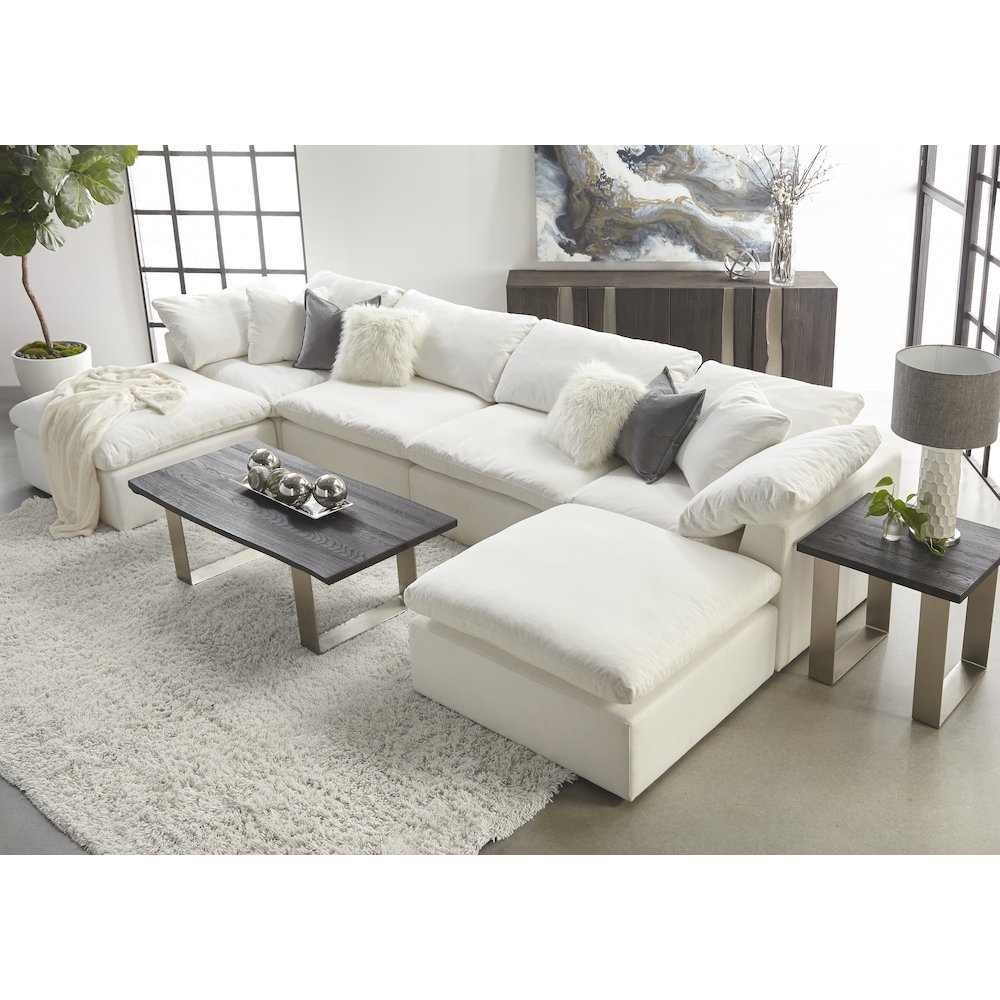 Stitch & Hand - Upholstery Transitional Sky Modular Ottoman. Picture 10