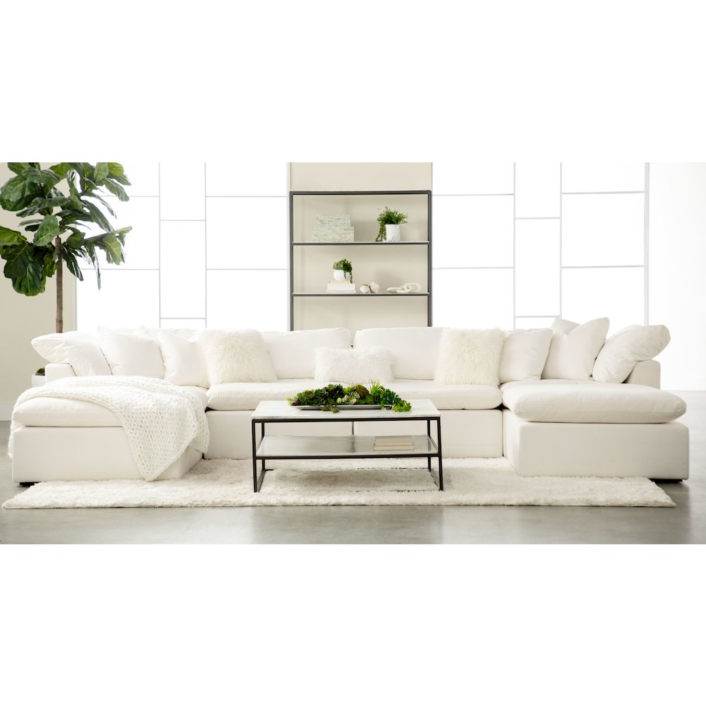 Stitch & Hand - Upholstery Transitional Sky Modular Ottoman. Picture 11