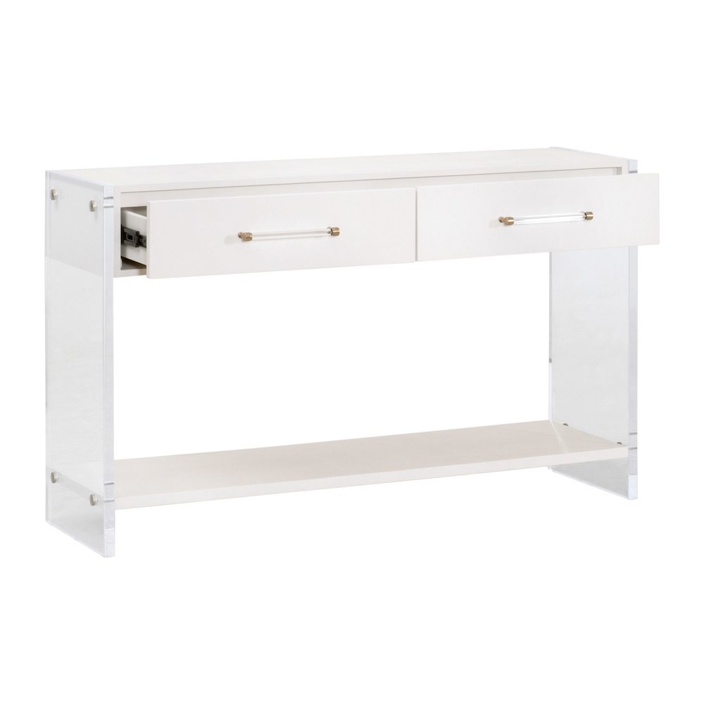 Traditions Transitional Sonia Shagreen Console Table. Picture 4