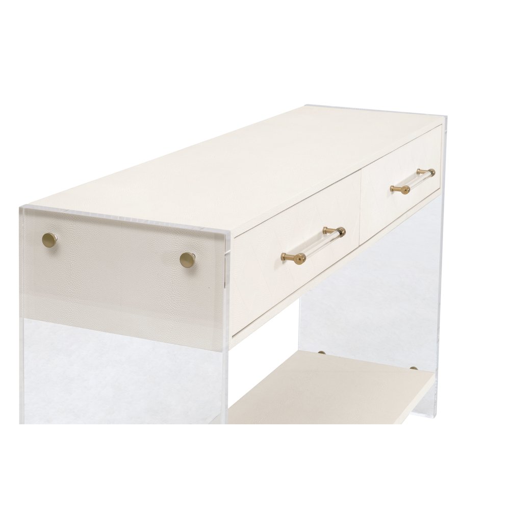 Traditions Transitional Sonia Shagreen Console Table. Picture 6