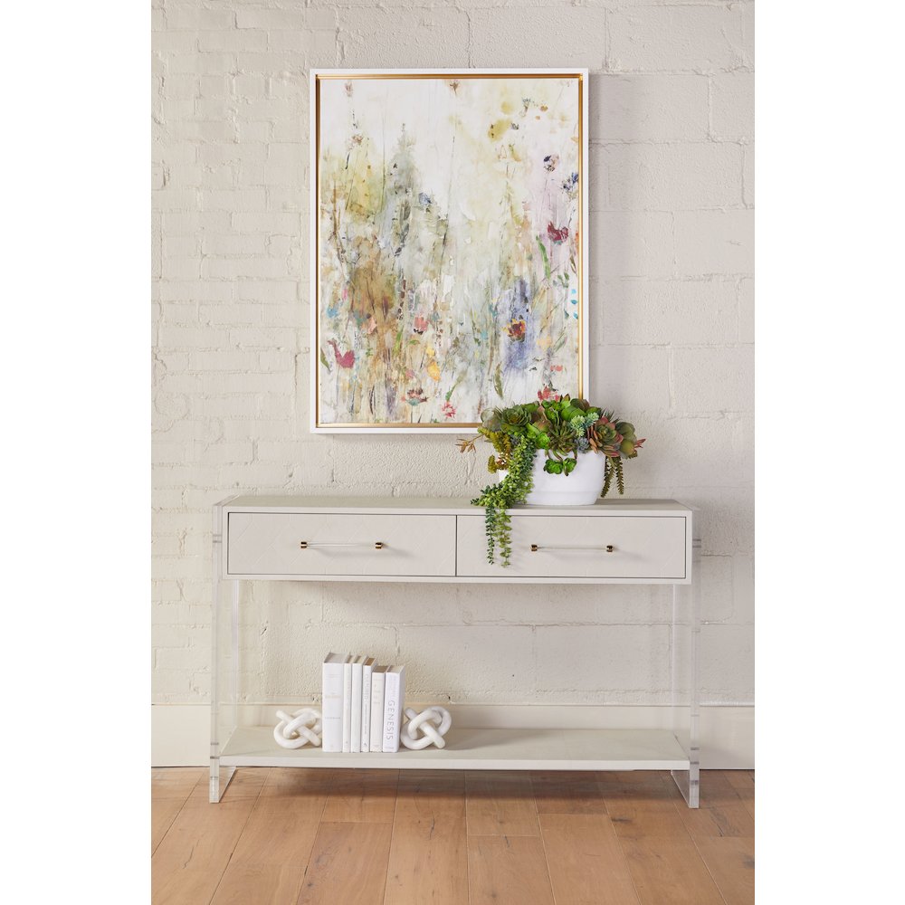 Traditions Transitional Sonia Shagreen Console Table. Picture 9