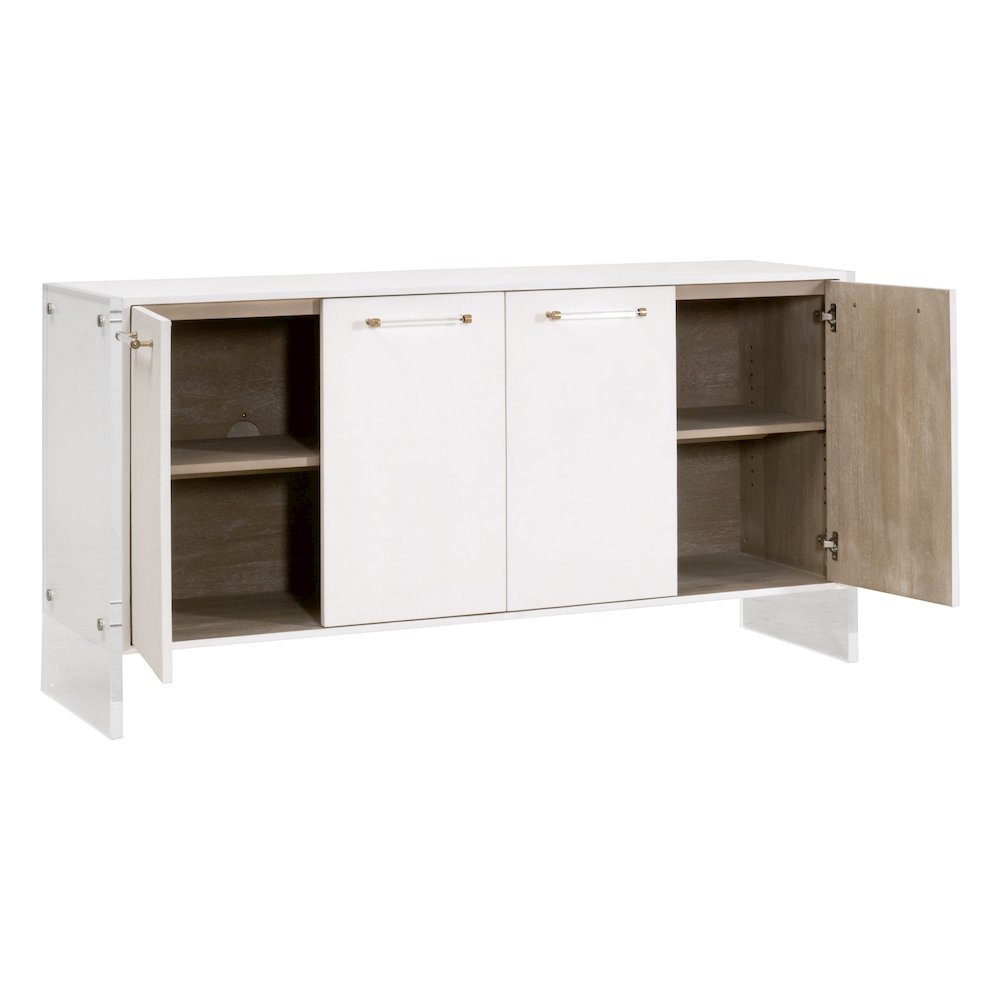 Traditions Transitional Sonia Shagreen Media Sideboard. Picture 6