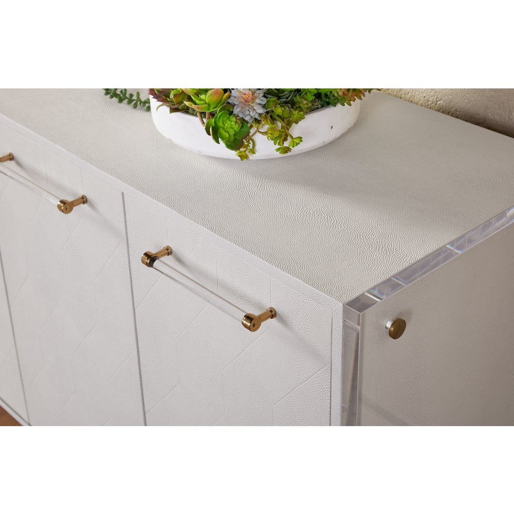 Traditions Transitional Sonia Shagreen Media Sideboard. Picture 17