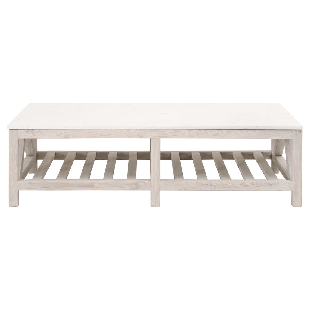 Bella Antique Transitional Spruce Coffee Table. Picture 1