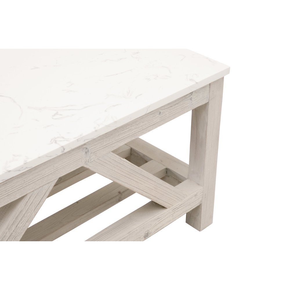 Bella Antique Transitional Spruce Coffee Table. Picture 3
