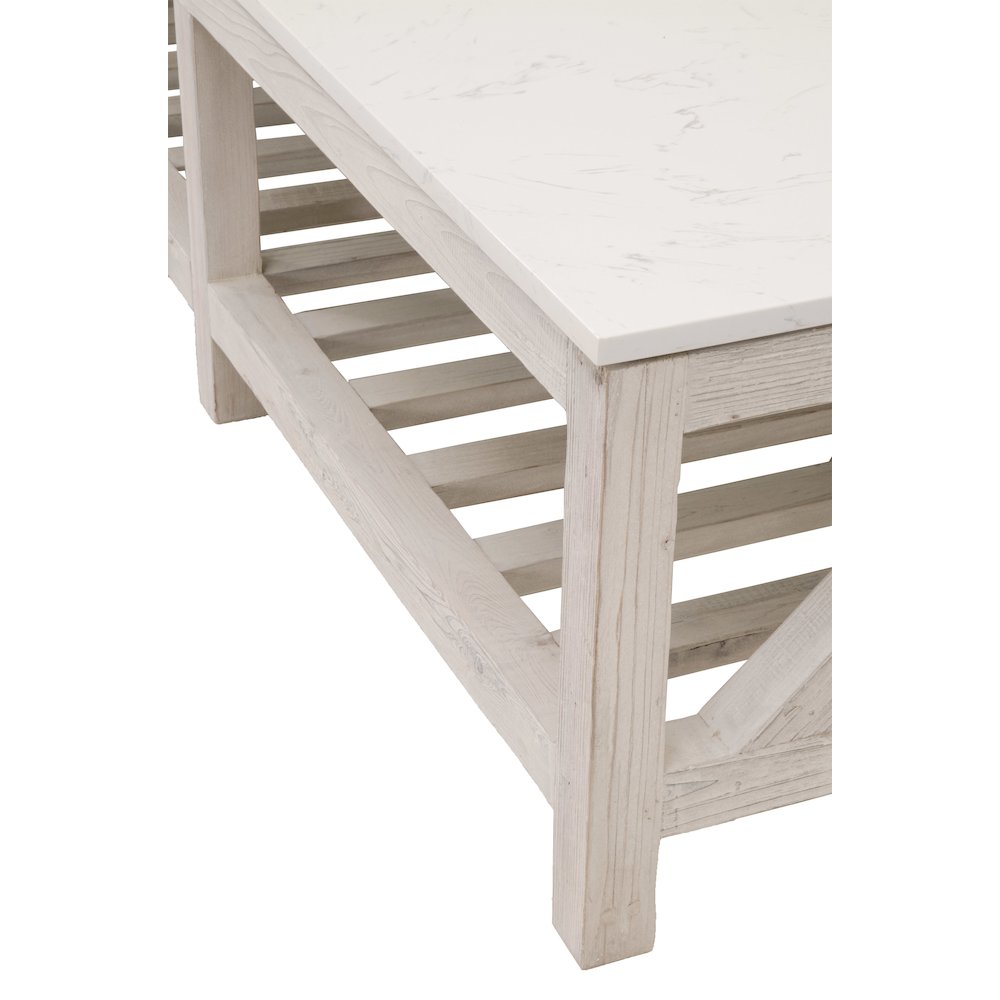 Bella Antique Transitional Spruce Coffee Table. Picture 4