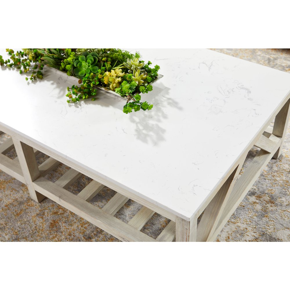 Bella Antique Transitional Spruce Coffee Table. Picture 5