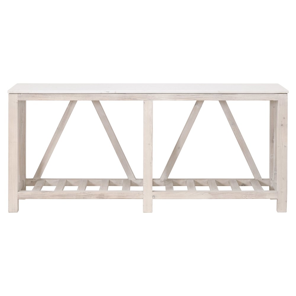 Bella Antique Transitional Spruce Console Table. Picture 1
