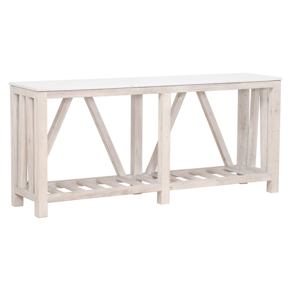 Bella Antique Transitional Spruce Console Table. Picture 2