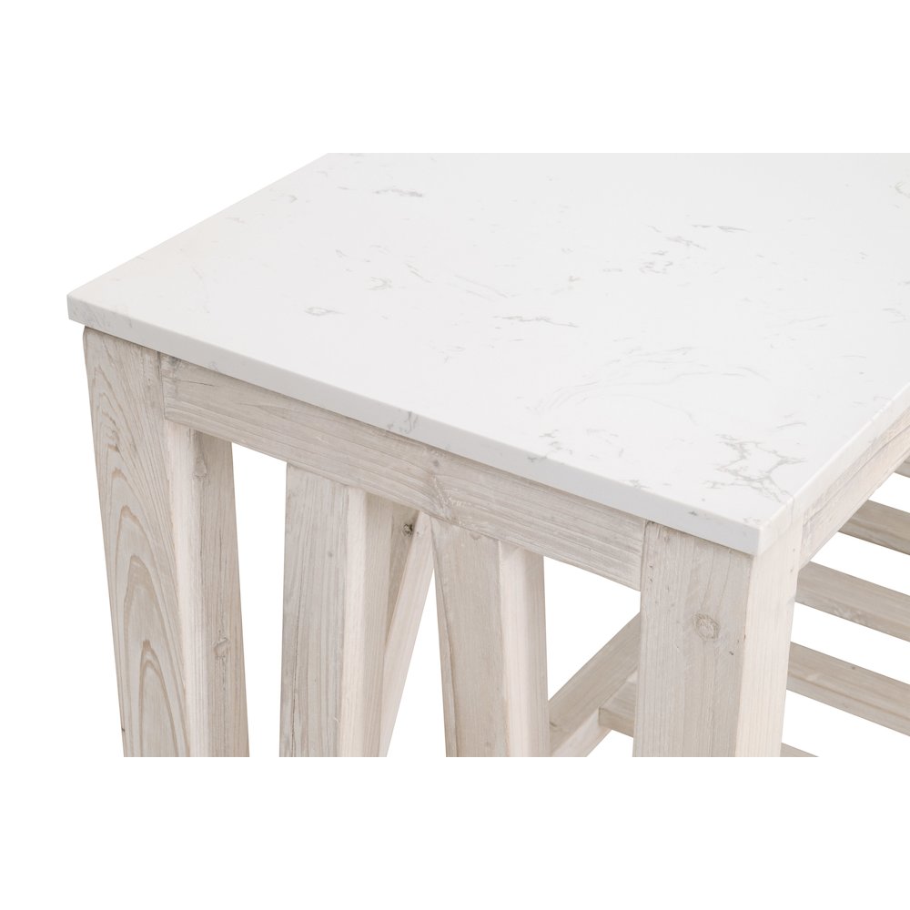 Bella Antique Transitional Spruce Console Table. Picture 4