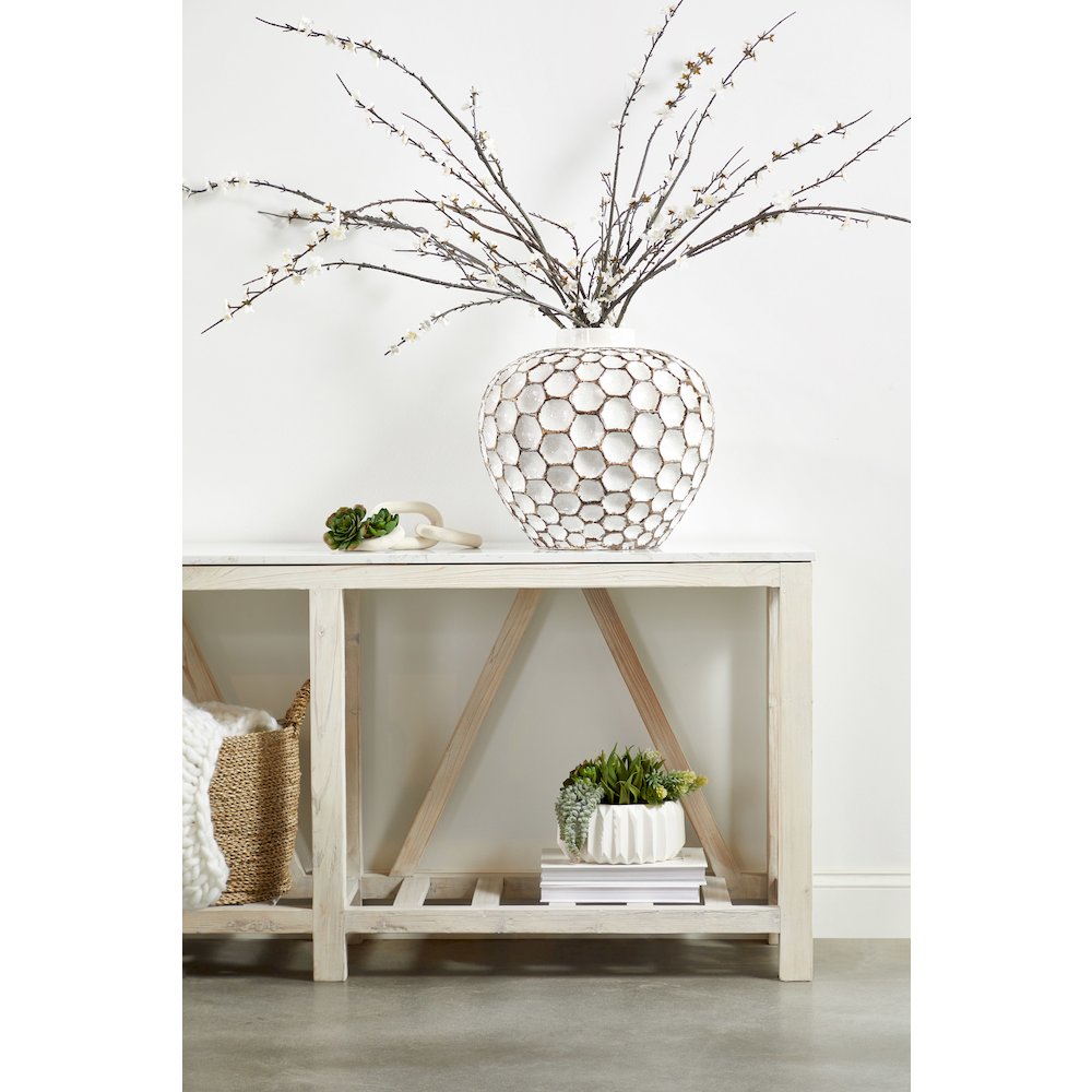 Bella Antique Transitional Spruce Console Table. Picture 5