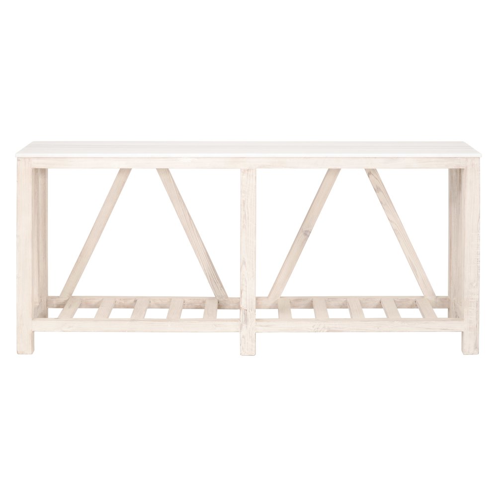 Bella Antique Transitional Spruce Console Table. Picture 8