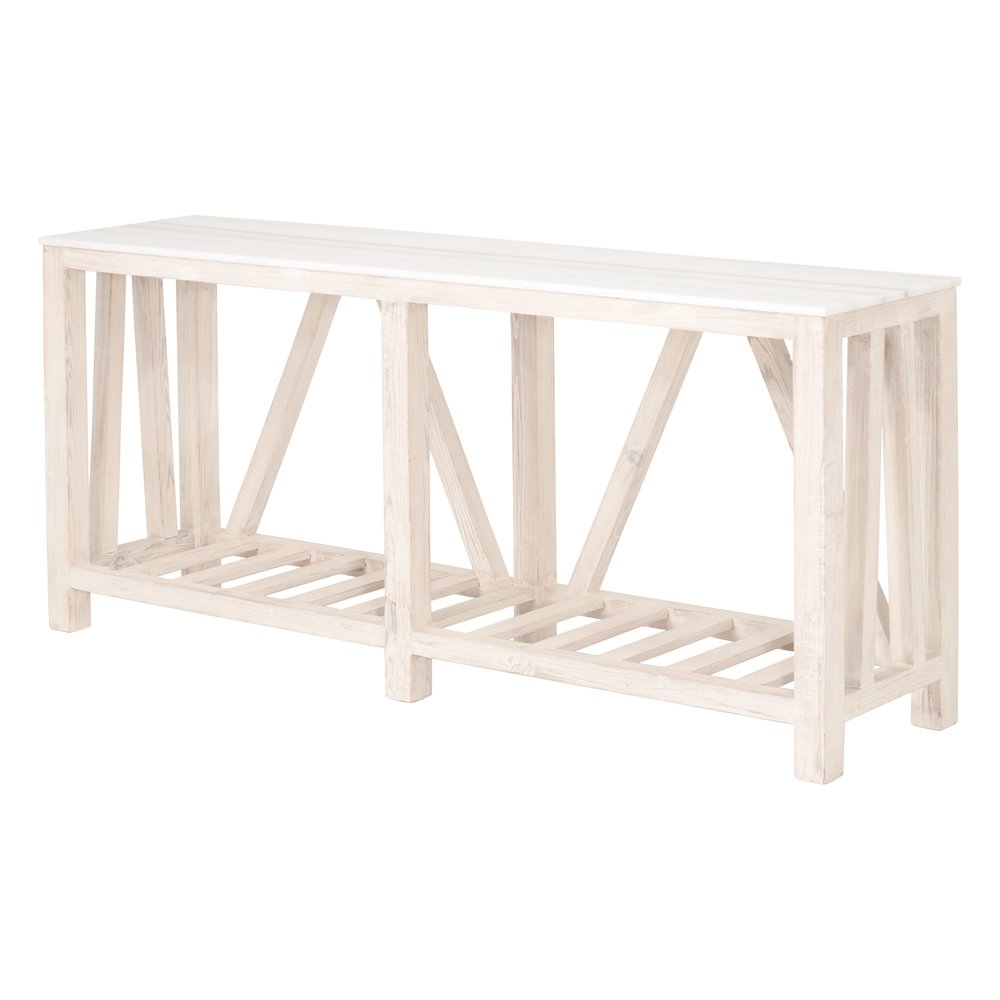 Bella Antique Transitional Spruce Console Table. Picture 9