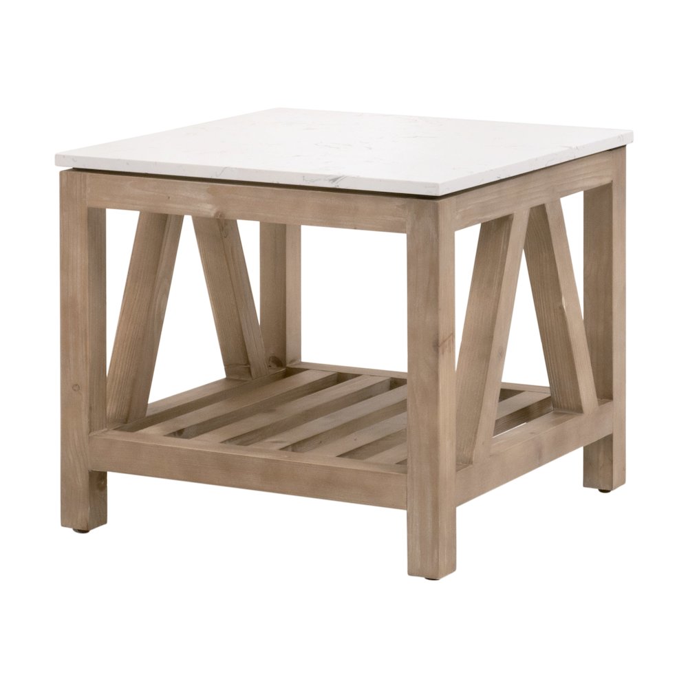 Bella Antique Transitional Spruce End Table. Picture 3